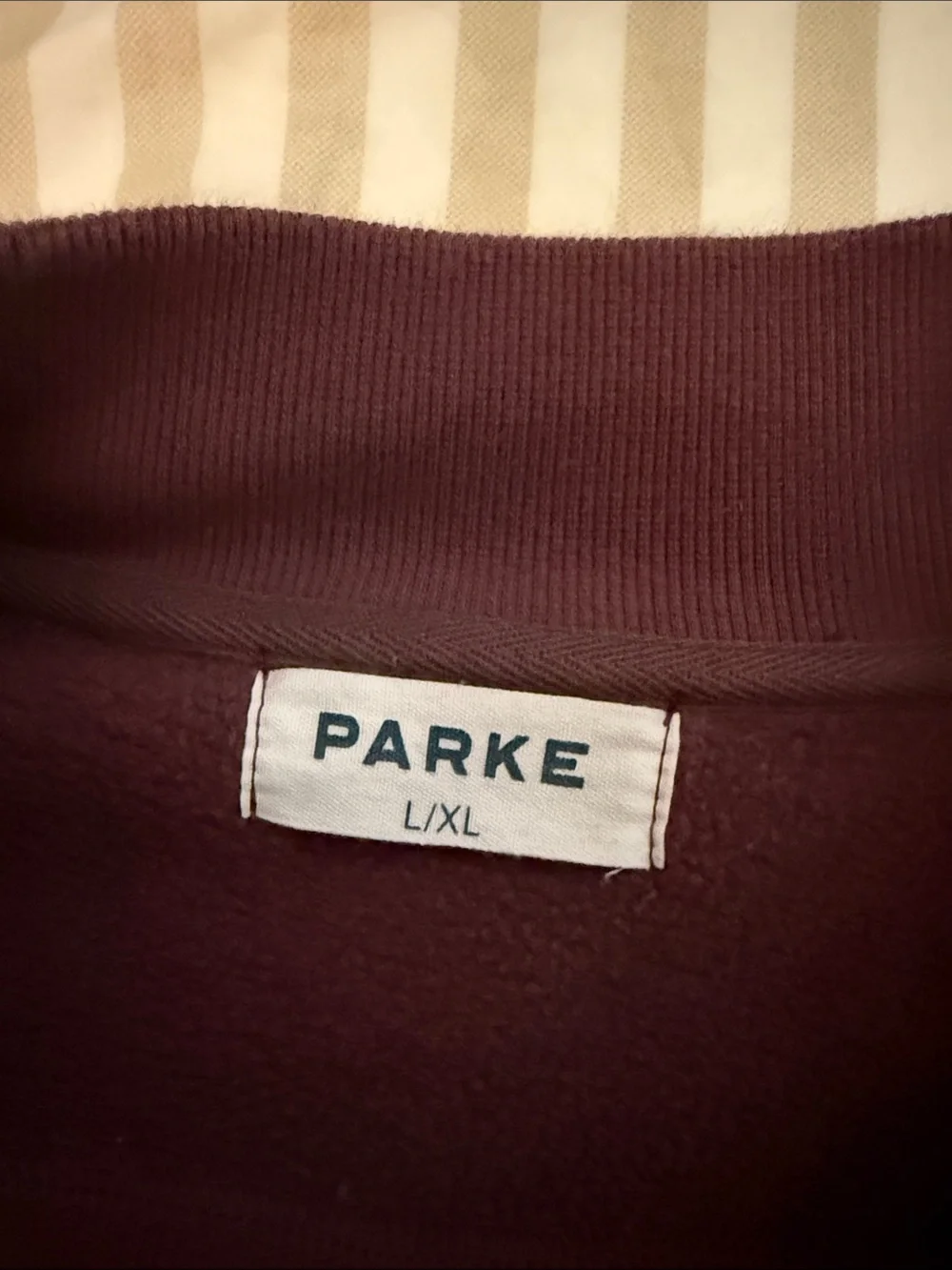Parke Embroidered Crewneck Sweater - Deep Plum
